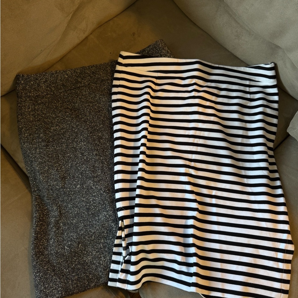NWOT BUNDLE of 2 Banana Republic Knee Length Skirts! Both Size 12!